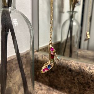 Princess Shoe Pendant Necklace